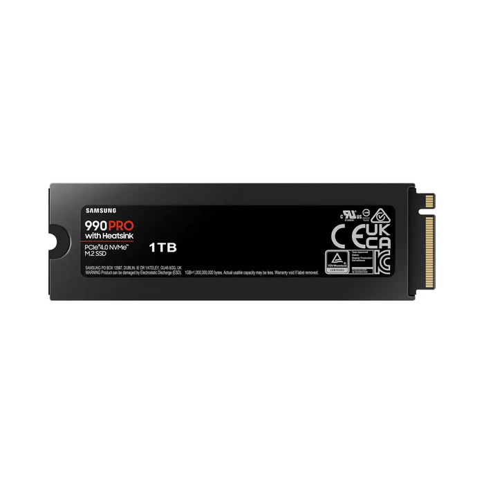 SSD SAMSUNG 990 PRO with Heatsink 1TB M.2 Type 2280 MZ-V9P1T0CW - Вътрешни SSD M.2 PCIe<<<SAMSUNG памети SSD и