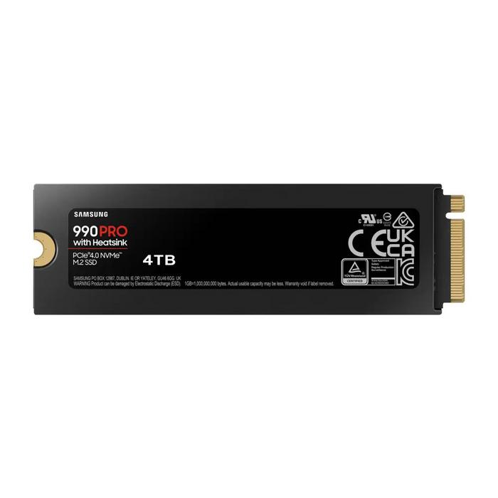 SSD SAMSUNG 990 PRO with Heatsink 4TB MZ-V9P4T0CW - Вътрешни SSD M.2 PCIe<<<SAMSUNG памети SSD и