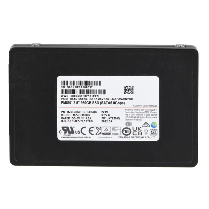 SSD Samsung PM897 960GB SATA 2.5’’ MZ7L3960HBLT-00A07 (DWPD 3) - Enterprise SSDs dedicatedDET-SSD<<<Enterprise
