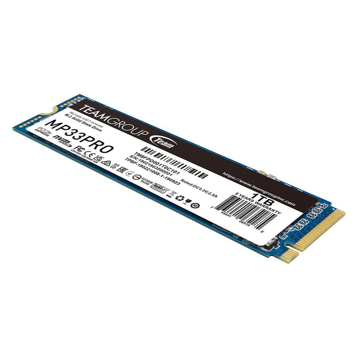 SSD Team Group MP33 PRO M.2 2280 NVMe 1TB PCIe Gen3x4 - Solid State Drive (SSD) дискове<<<Компютърни