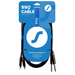SSQ RCAJM5 - Cable 2x RCA - 2x Jack Mono 6,3 mm 3 m Black - WiresNGL-KAB<<<Sound systemNGL<<<ActionPL