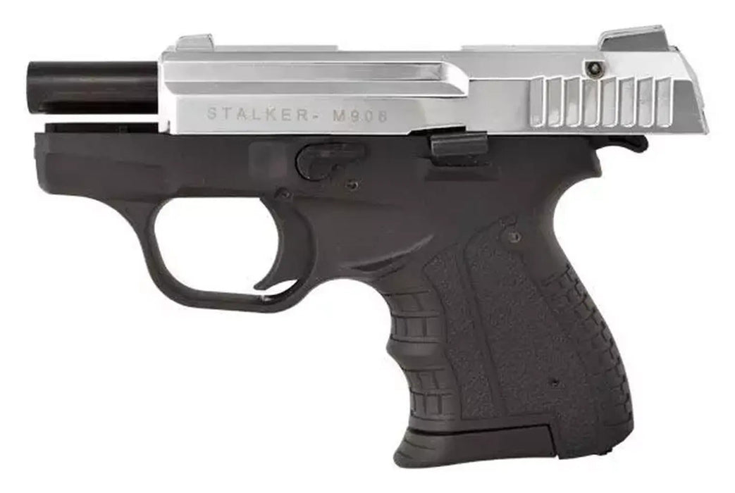 STALKER M906 BAS alarm signal pistol, calibre .22 Long Blank (6 mm), chrome flash