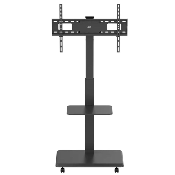 Stand / cart for TV Ergo-Office max. load 50kg / 5kg shelf max. VESA 600x400 built-in power strip black ER-304 B
