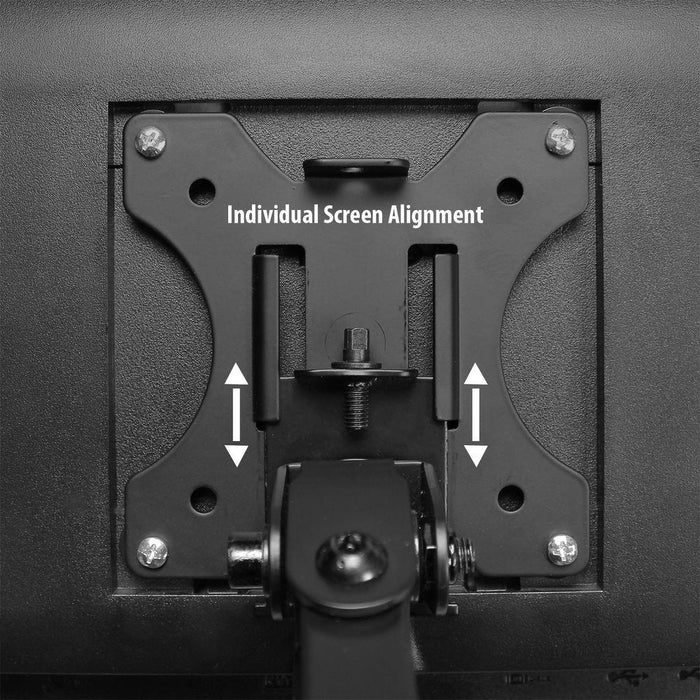 Stand for 2 monitors ACT AC8315 for desk Adjustable 27’’ 10 kg Black - Стойки за монитори<<<Монитори и дисплеи<<<ValiAPI