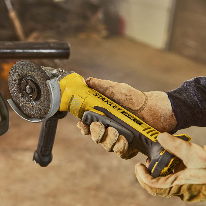 CORDLESS BRUSHLESS ANGLE GRINDER STANLEY SFMCG700B-XJ 18 V, WITHOUT BATTERY AND CHARGER, 125 mm