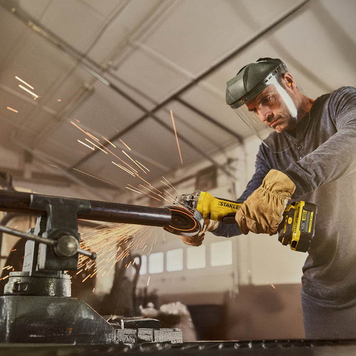 CORDLESS BRUSHLESS ANGLE GRINDER STANLEY SFMCG700B-XJ 18 V, WITHOUT BATTERY AND CHARGER, 125 mm
