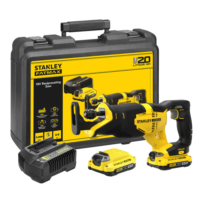 CORDLESS SABER SAW STANLEY SFMCS300D2K-QW