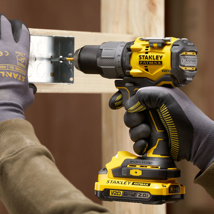 CORDLESS BRUSHLESS IMPACT DRILL STANLEY SFMCD726D2K-QW 18 V, 80.00 nm, NUMBER OF BATTERIES 2, 2.00 Ah, CASE