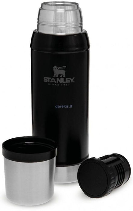 Thermos bottle Stanley The Legendary - Matte Black Pebble, 0.75 l
