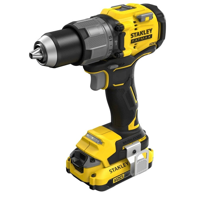 CORDLESS BRUSHLESS IMPACT DRILL STANLEY SFMCD726D2K-QW 18 V, 80.00 nm, NUMBER OF BATTERIES 2, 2.00 Ah, CASE