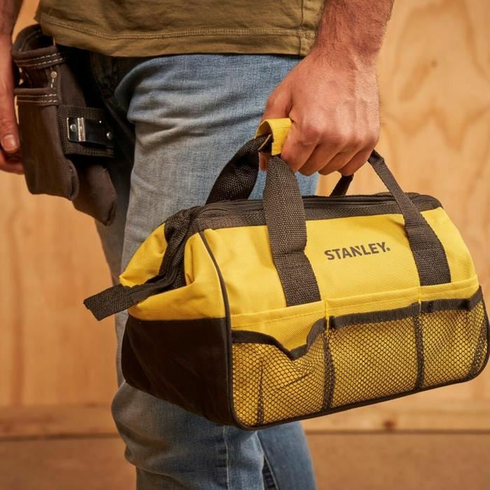 Tool bag Stanley STMT0-74101 Yellow Black Metal 33 x 20 x 18 cm 38 Pieces