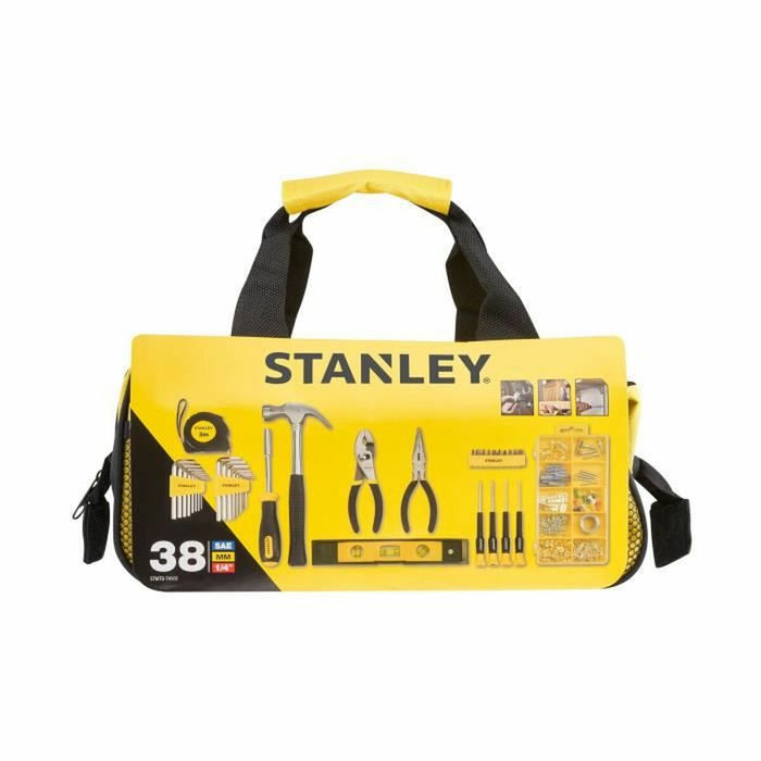 Tool bag Stanley STMT0-74101 Yellow Black Metal 33 x 20 x 18 cm 38 Pieces