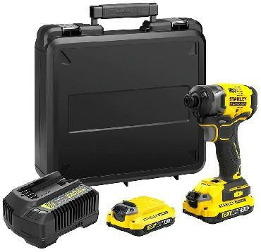 CORDLESS IMPACT DRIVER STANLEY SFMCF820D2K-QW 18 V, 190.00 nm, NUMBER OF BATTERIES 2, 2.00 Ah, CASE