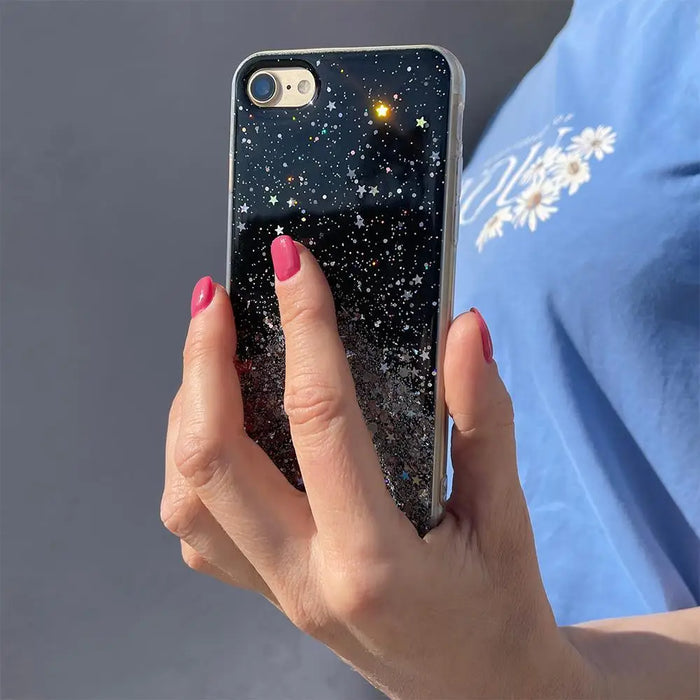 Star Glitter Shining Cover for iPhone 13 Pro black - Cell phone cases and covers<<<HurtelXML
