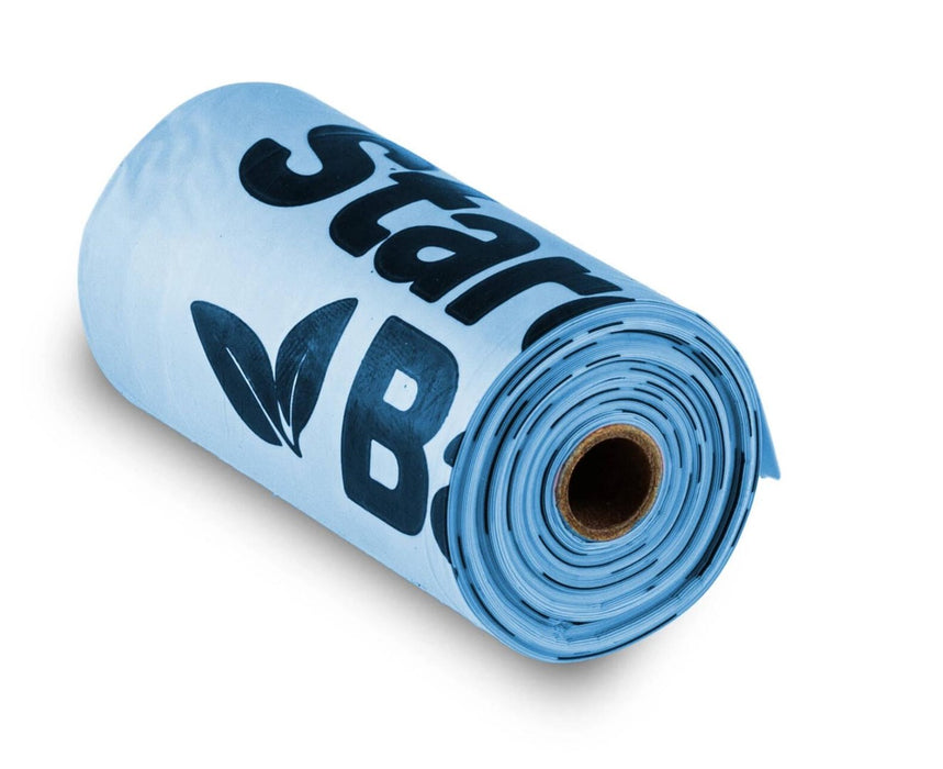 STARCHBAG BIO compostable poop bags light blue – 1x15 pcs