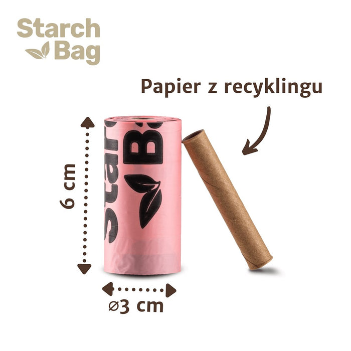 STARCHBAG BIO compostable poop bags black – 1x15 pcs