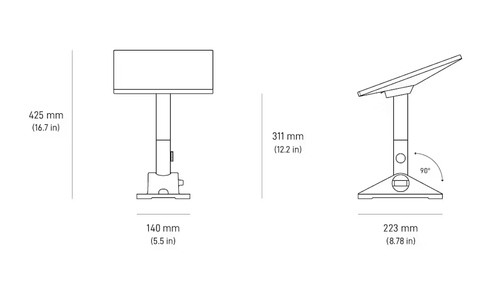 Roof mount STARLINK acc. Mini Pivot Mount