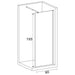 STATIONARY SCREEN 80X195 SYNCHRO SK-S-077 - Преградни стени и паравани<<<Душкабини и сауни<<<Баня<<<Praktiker