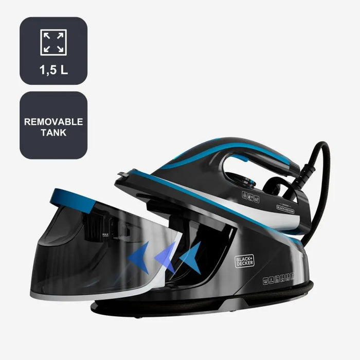 Steam Generating Iron Black & Decker BXSS2401E Plastic 2400 W - Сушилни ютии и простори<<<Почистване Прахосмукачки И