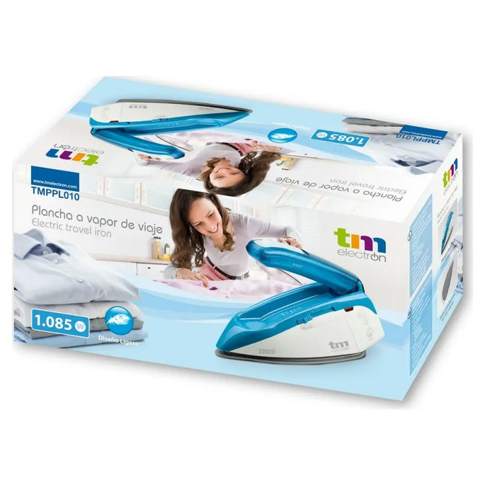 Steam Iron TM Electron Blue 1085 W (Travel) - Почистване Прахосмукачки И Гладене<<<Дом Градина<<<BigBuy&&&Сушилни ютии