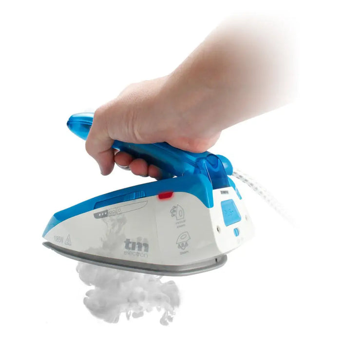 Steam Iron TM Electron Blue 1085 W (Travel) - Почистване Прахосмукачки И Гладене<<<Дом Градина<<<BigBuy&&&Сушилни ютии