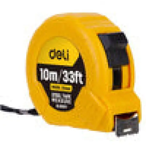 Steel Measuring Tape 10m/25mm Deli Tools EDL9010Y (yellow) - Measuring tools<<<Tools<<<InnproXML
