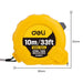 Steel Measuring Tape 10m/25mm Deli Tools EDL9010Y (yellow) - Measuring tools<<<Tools<<<InnproXML