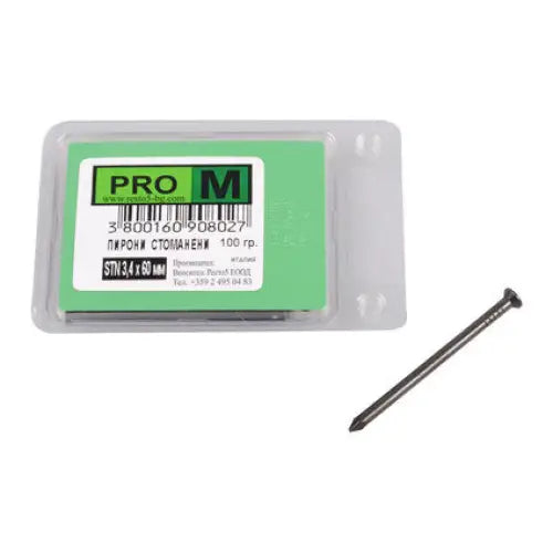 STEEL NAILS 100 G PRO M 3.4X60 MM - Пирони<<<Винтове и болтови съединения<<<Инструменти и железария<<<Praktiker