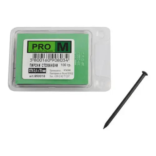 STEEL NAILS 100 G PRO M 3.4X70 MM - Пирони<<<Винтове и болтови съединения<<<Инструменти и железария<<<Praktiker
