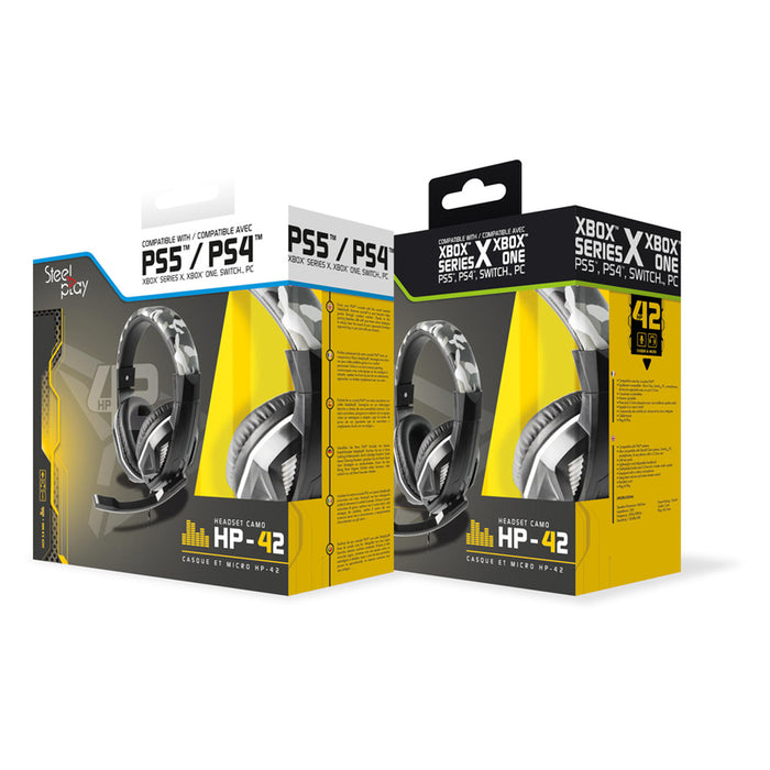 Headphones with microphone SteelPlay HP42 - ICE CAMO (PS4/MULTI), OVER-EAR