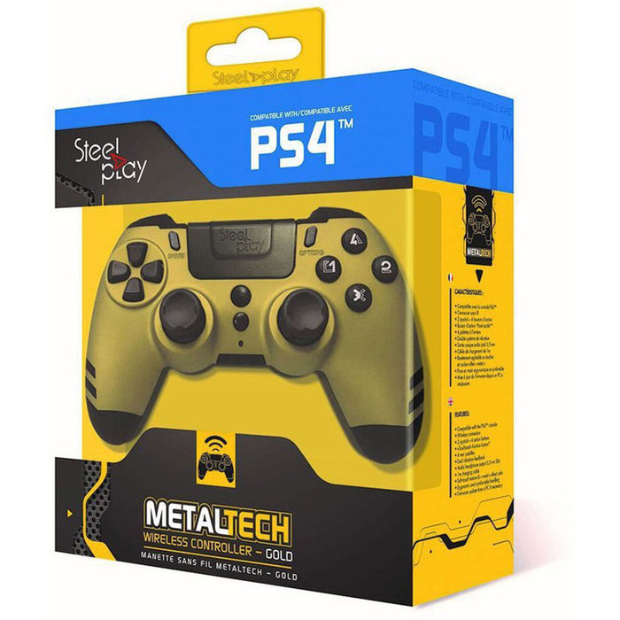 WIRELESS CONTROLLER PS4 STEELPLAY GOLD