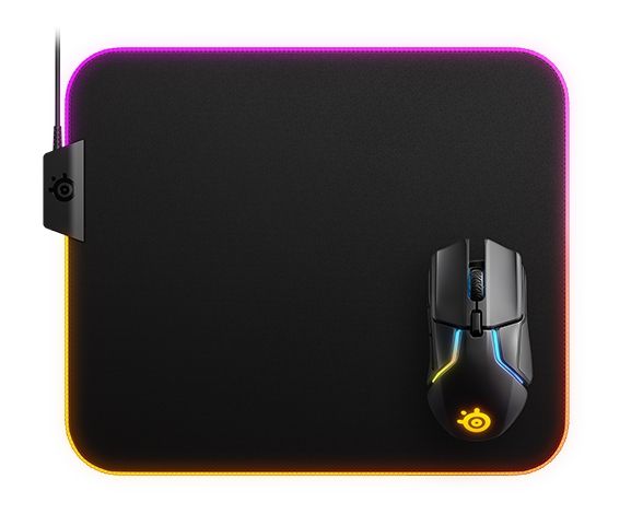 Gaming Mouse Mat SteelSeries QcK Prism Cloth RGB Black Gaming