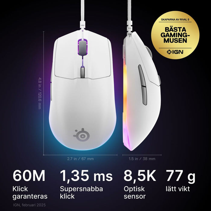 Mouse SteelSeries 62516 White