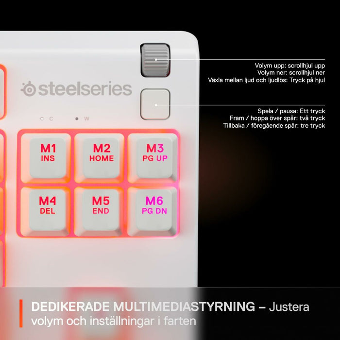 Keyboard SteelSeries 64819 White