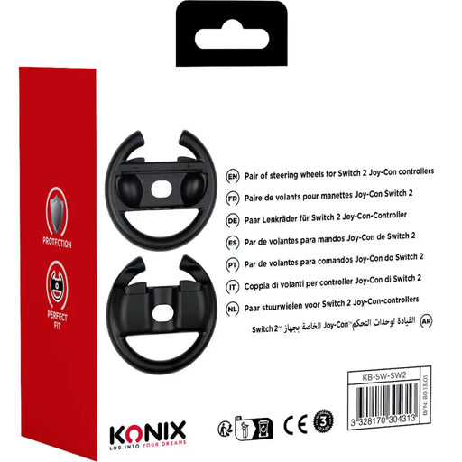 Steering wheel KONIX Black Nintendo Switch - Електроника Игри<<<Компютри| Електроника<<<BigBuy&&&Аксесоари за