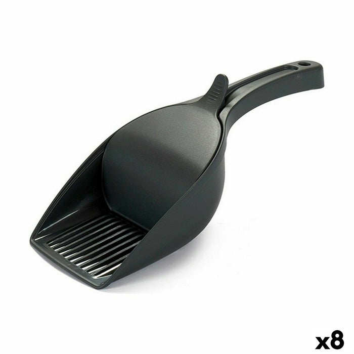 Dustpan Stefanplast Anthracite Plastic 12 X 7 X 27, 5 cm 7 x 27,5 x 12 cm (8 Units)