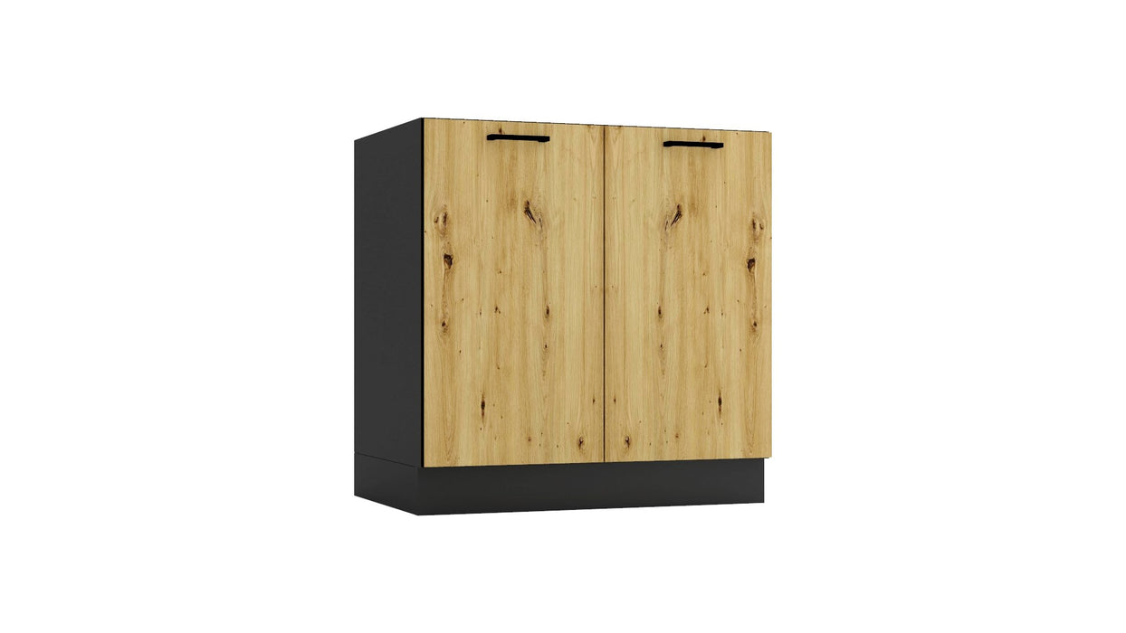 Cosmo Design ANIKA kitchen furniture set, artisan oak/graphite 2.0