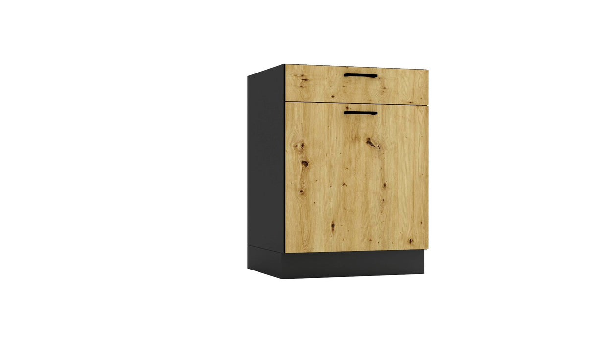 Cosmo Design ANIKA kitchen furniture set, artisan oak/graphite 2.0/2.6