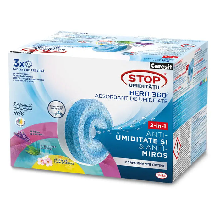 STOP MOISTURE TABLETS 3X450 G MIX AROMAS CERESIT STOP MOISTURE - Kонсумативи за овлажнители и обезвлажнители<<<Домашни