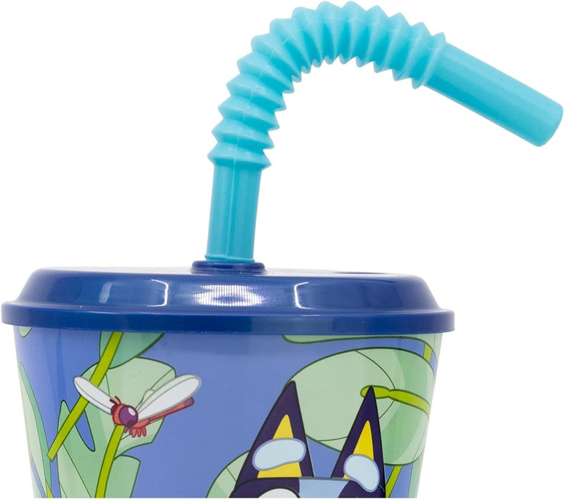 Чаша със сламка Stor Bluey - 430 ml