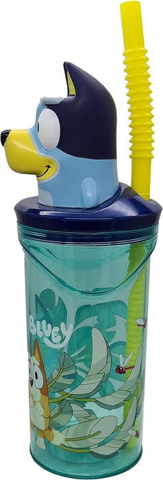 Cup with Straw Bluey PVC 3D
