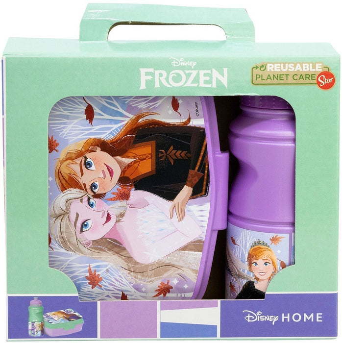 Picnic Holder and Bottle Included Frozen Autumn Leaves
