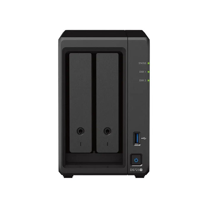 Storage NAS Synology DS723+ For 2 disks Up to 108TB 2 GB DDR4 Gigabit USB3.2 - Сторидж у-ва и