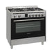 Stove (electric/gas) Daewoo F9CG19IH1BG 90 cm 5 gas INOX - Готварски печки<<<Домакински електроуреди<<<ZoraSite