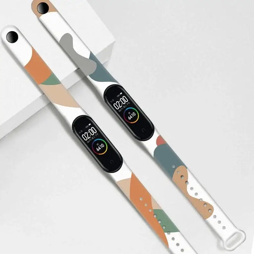 Strap Moro band for Xiaomi Mi Band 5 / 6 silicone strap watch bracelet pattern 8 - Smartwatch straps
