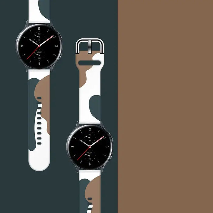 Strap Moro for Samsung Galaxy Watch 40 / 41 / 42 / 43 / 44 mm silicone bracelet watch band - pattern 1 - Smartwatch