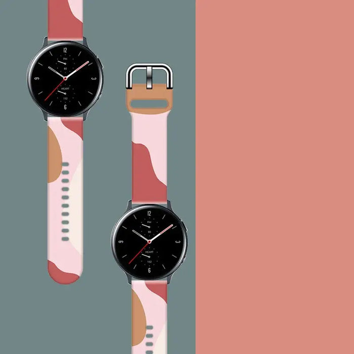 Strap Moro for Samsung Galaxy Watch 45 / 46 / 47 mm silicone bracelet watch band - pattern 12 - Smartwatch straps