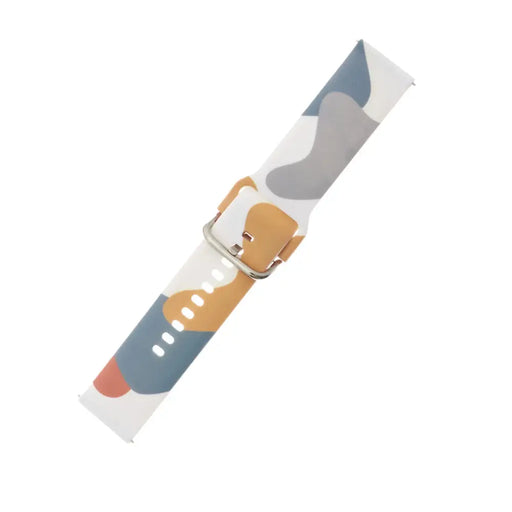 Strap Moro for Samsung Galaxy Watch 45 / 46 / 47 mm silicone bracelet watch band - pattern 2 - Smartwatch straps