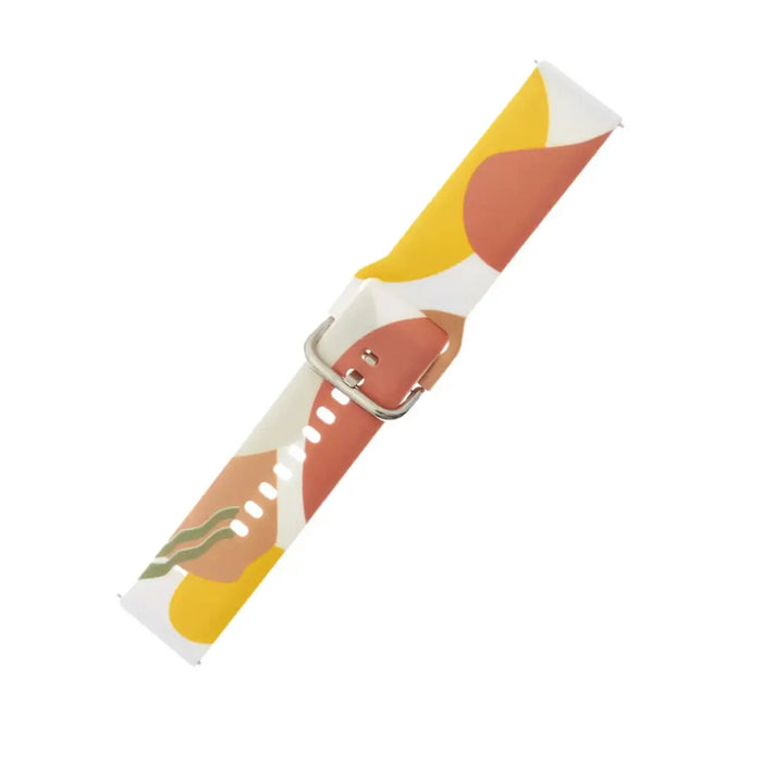 Strap Moro for Samsung Galaxy Watch 45 / 46 / 47 mm silicone bracelet watch band - pattern 7 - Smartwatch straps