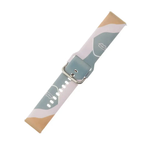 Strap Moro for Samsung Galaxy Watch 45 / 46 / 47 mm silicone bracelet watch band - pattern 17 - Smartwatch straps